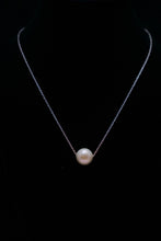 Load image into Gallery viewer, Extra Large 12mm Genuine Freshwater Pearl Necklace, AAA quality, Single Floating Pearl Necklace
