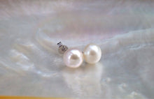 Load image into Gallery viewer, 8mm Genuine AAA Pearl Earrings,Genuine Pearl Studs, Genuine Pearl Earrings, Genuine Pearl Stud Earrings, Freshwater Pearl Studs, 925 Silver
