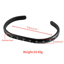 Load image into Gallery viewer, “The Tachymeter” Hand Painted Cuff Bracelet in Black with Silver Tachymeter
